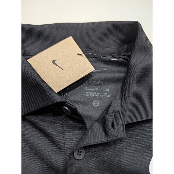 Nike Dri-FIT Victory Mens Golf Polo Colorblock Black White DH0845-010 Medium NWT - Picture 5 of 9